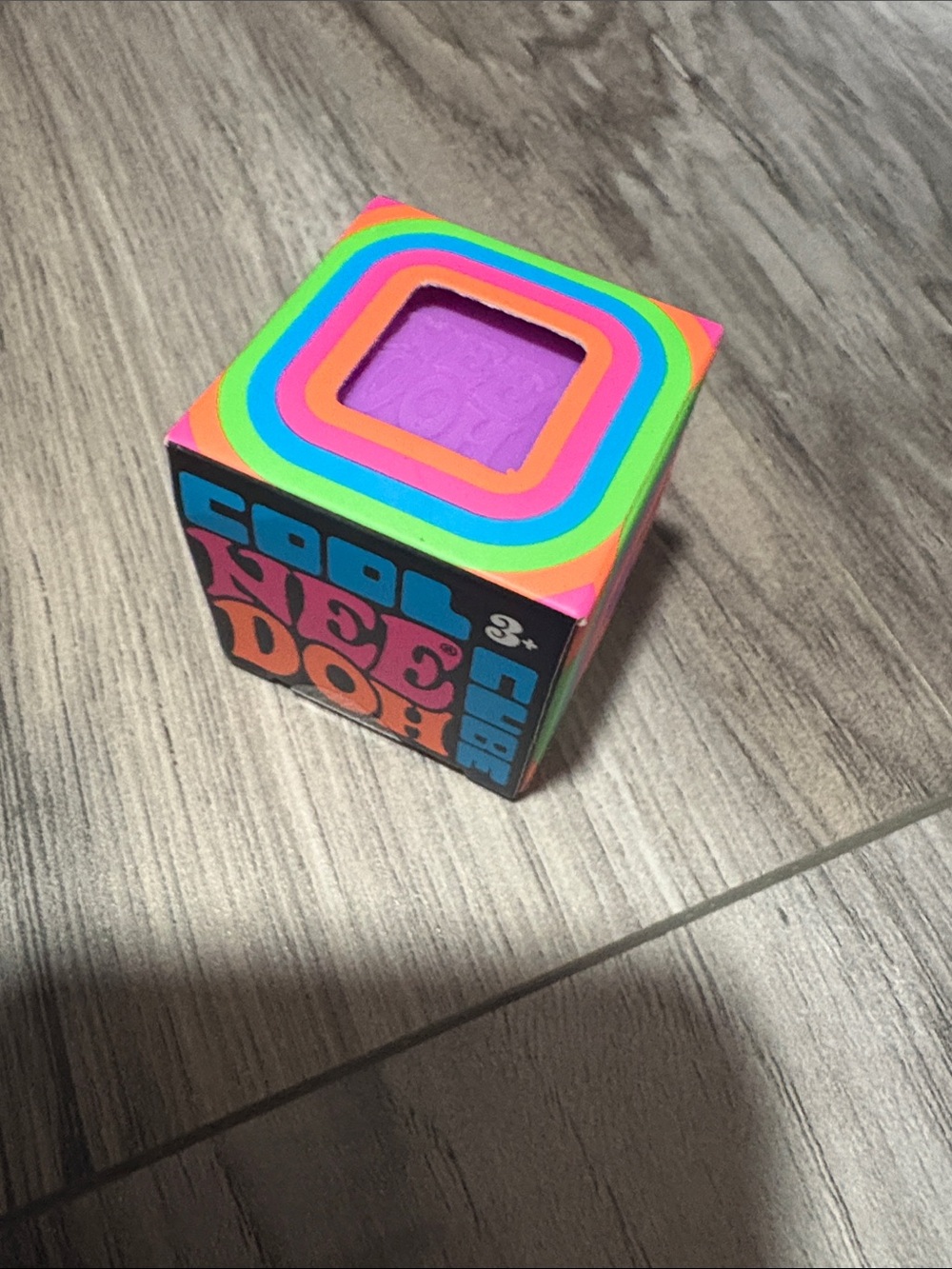 NeeDoh Cool Cube Purple Mini Squishy Fidget Toy NIB Unopened 💜